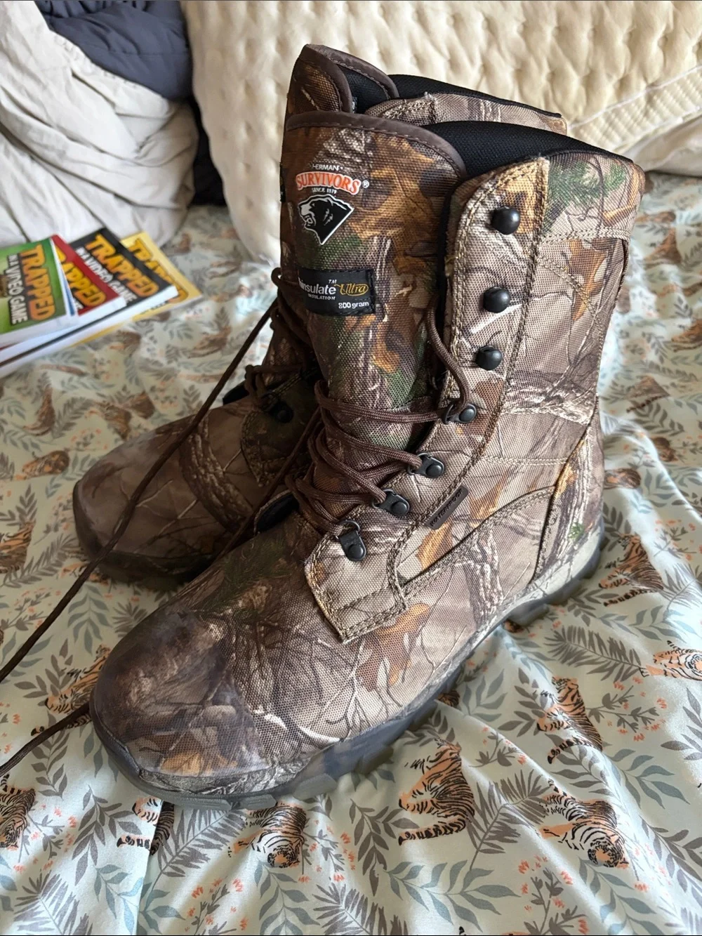 Herman Survivors Hunt Camouflage Insulated Boots - Realtree Camo - 12